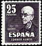 Spain - 1947 - Characters - 25 CTS - Brown - Spain, Characters - Edifil 1015 - Characters Manuel de Falla - 0